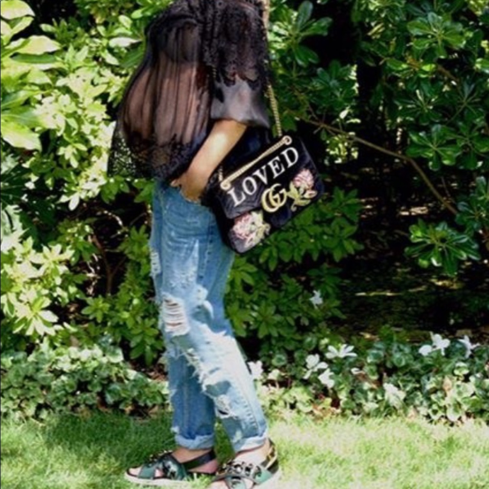 Gucci Loved Medium Velvet Bag